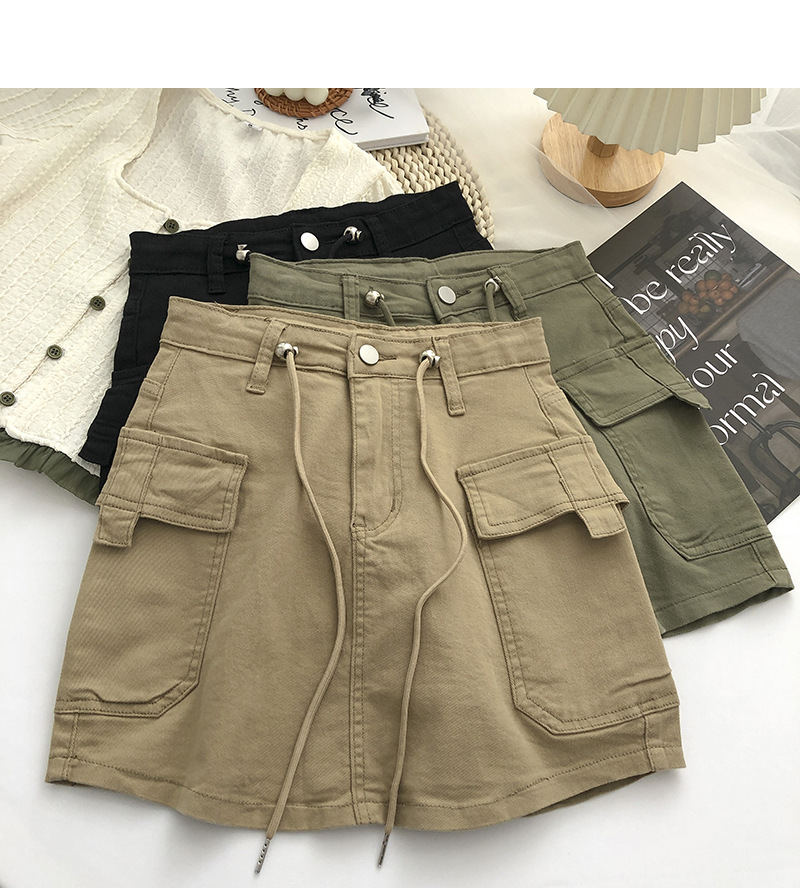 236g Weight Above Knee Dress Length Type Hip Skirt Dresses Type Denim Fabric Type Mid Waist Waist Line Micro-Elastic Elasticity Holiday, Daily Occasion Regular Fit Fit Type Printing Pattern Summer, Spring Season Women's Gender Streetwear Style Slim High Waist Denim Skirt Women's Summer Retro Slim Short Skirt 6