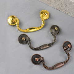 Elegant-367 European style door cabinet drawer cabinet door modern pastoral imitation antique handle wardrobe zinc alloy hole distance 95mm