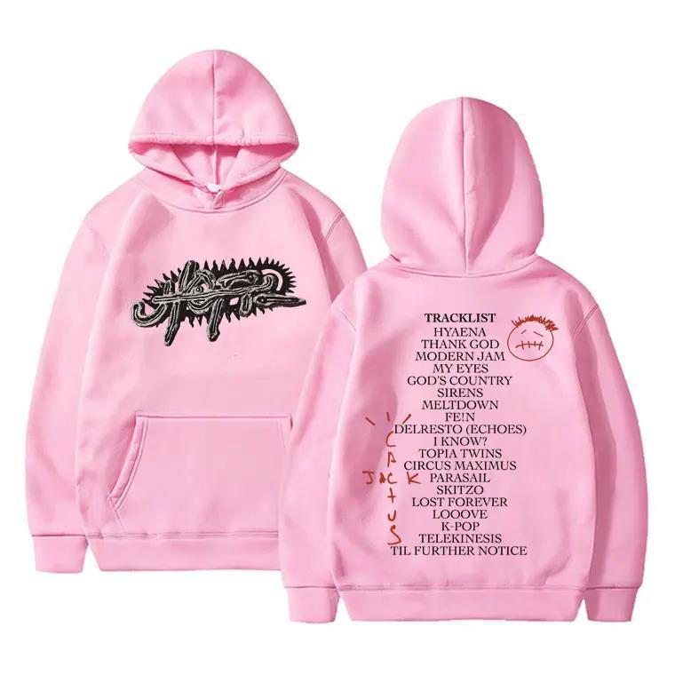 Cactus Jack Album Print Men's Casual Hoodies