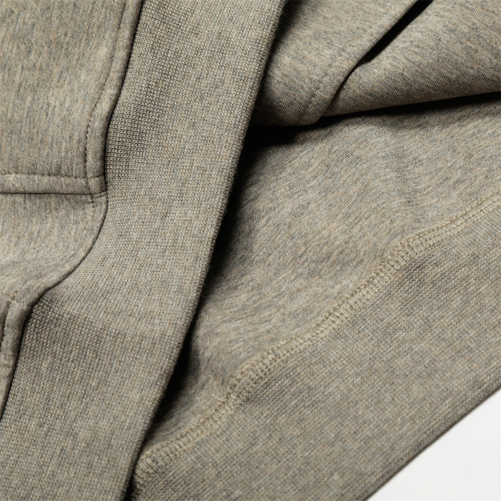 Vibe Trendy American Style Solid Color Kapuzenpullover Herren Frühling und Herbst Sportshirt Vielseitiger lockerer Doppelreißverschluss_voghion.com