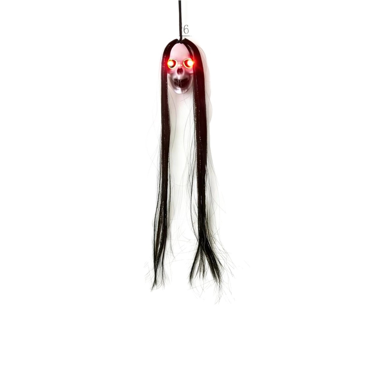 Decoración de Halloween fantasma sombrero de bruja fantasma colgante decoración colgante suministros de fiesta cráneo luminoso pequeño fantasma colgante