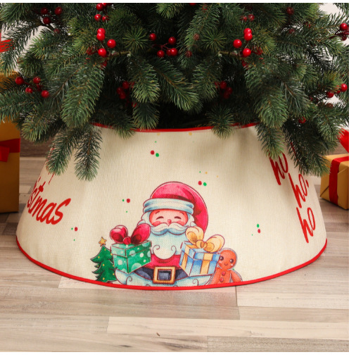 Transfronteriza nueva decoración de la base del árbol de Navidad con lentejuelas ronda de cuatro esquinas hexagonal circunferencia del árbol de doce esquinas al por mayor