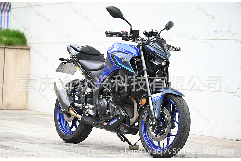 Suitable for Yamaha Mt03 Bumper Aluminum Alloy Spring Head Anti-Fall Guard Bar Motorcycle Bumper Modification Accessories