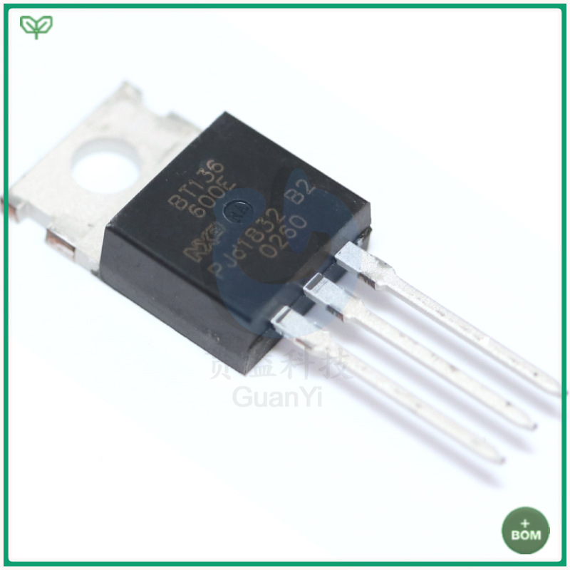 全新BT136-600E  三端双向可控硅 600V 5W 1.5V 25A TO220封装