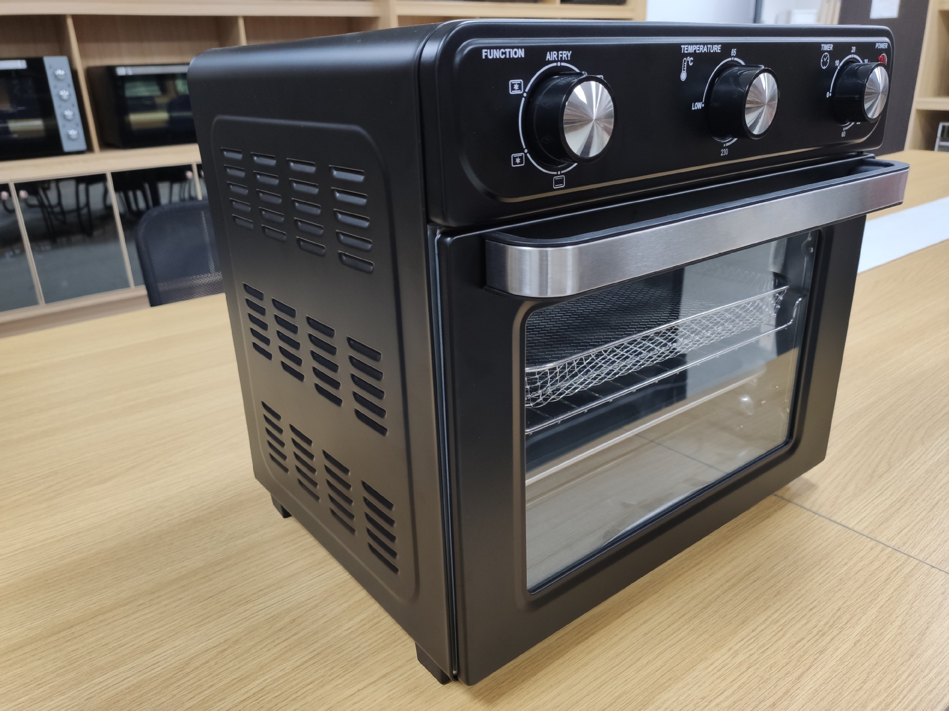 Fábrica de freidora de aire doméstica de 28L personalizada calentador de freidora multifuncional horno de freidora de aire doméstico