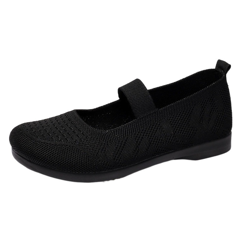 Zapatos viejos de tela de Beijing para mujeres 2023 Verano nuevos zapatos de mamá cómodos inferiores suaves zapatos casuales de mediana edad y ancianos transpirables