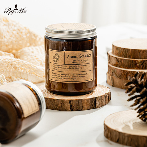 BYME pine candlestick 11cm*1.5cm candle mat log coaster home desktop decoration