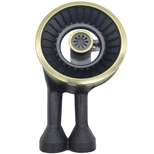 Exquisitely exquisite stove hardware accessories bench stove cast iron 120 black and yellow steel rotary fire with fire core cast iron burner