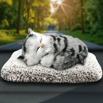 Purification, Handmade Creative Center Console Decorations — Aktiv kömürlü qoxu uducular - small-blue-and-white-cat
