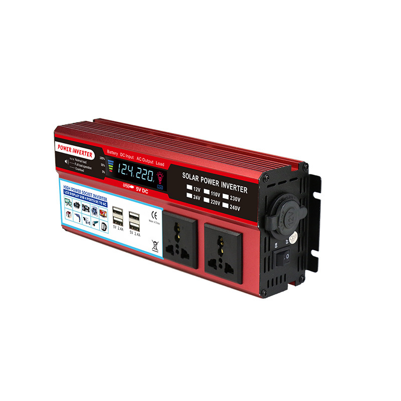 1500W Inverter Car Multi-Function Power Converter with 4Usb Fast Charging Car Inverter
