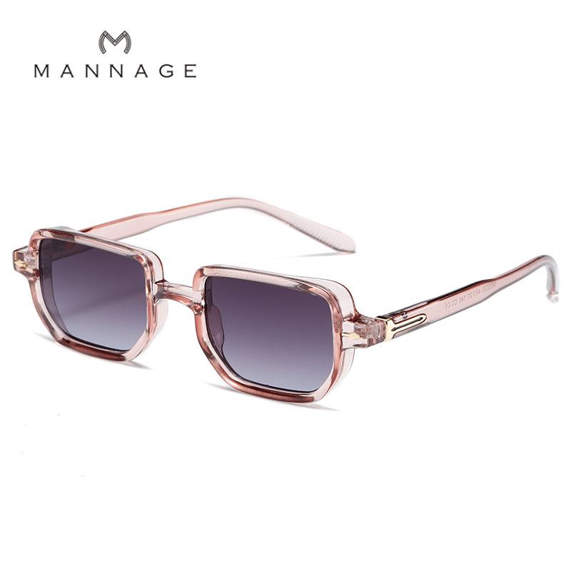 New Hot Selling European and American Trend Olive Green Colorful Small Frame Sunglasses for Women Square Sunglasses INS Street Photo Glasses_voghion.com