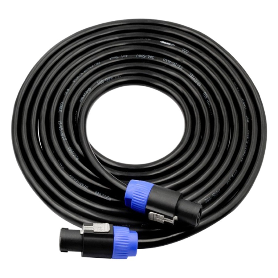 Cable de alimentación de audio de cuatro núcleos enchufe de enlace de audio enchufe de aviación anillo etapa Ohm cabeza cable de altavoz