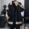 Korean version of the fall and winter ins Trend men's wear thickening Fur Large coat Trend Easy Versatile Cross border