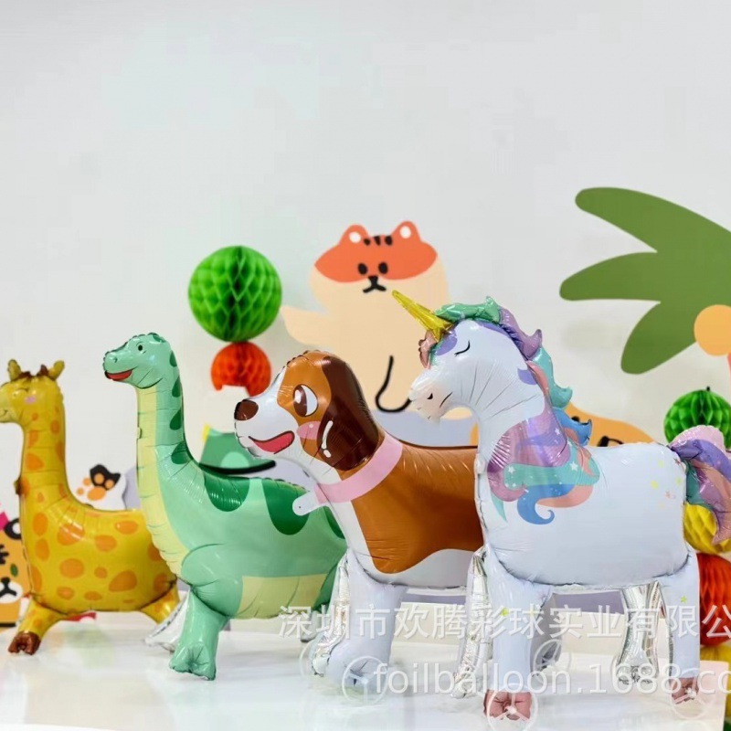 Internet celebrity children's cartoon 3D standing aluminum film…