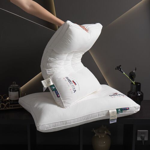 Maternal and infant grade A-grade neck protection double pillow, a pair of cervical spine hotel pillow core, home B&B pillow core, 100% cotton