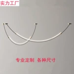 餐厅客厅线条灯设计师款个性简约现代前台吧台样板间展厅LED吊灯