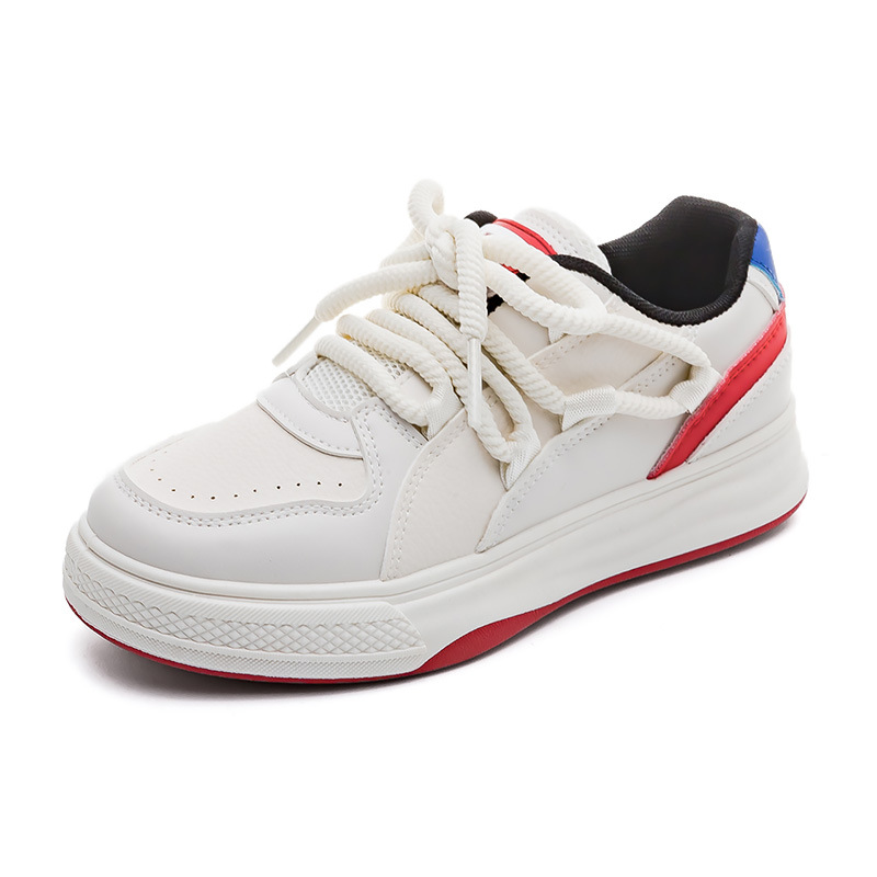 Little White 2024 Primavera Nuova edizione coreana Studente Versatile Casual Femminile Fondo piatto Instagram Sport Panda Board_voghion.com