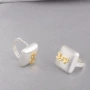 法式日常方形小众耳环