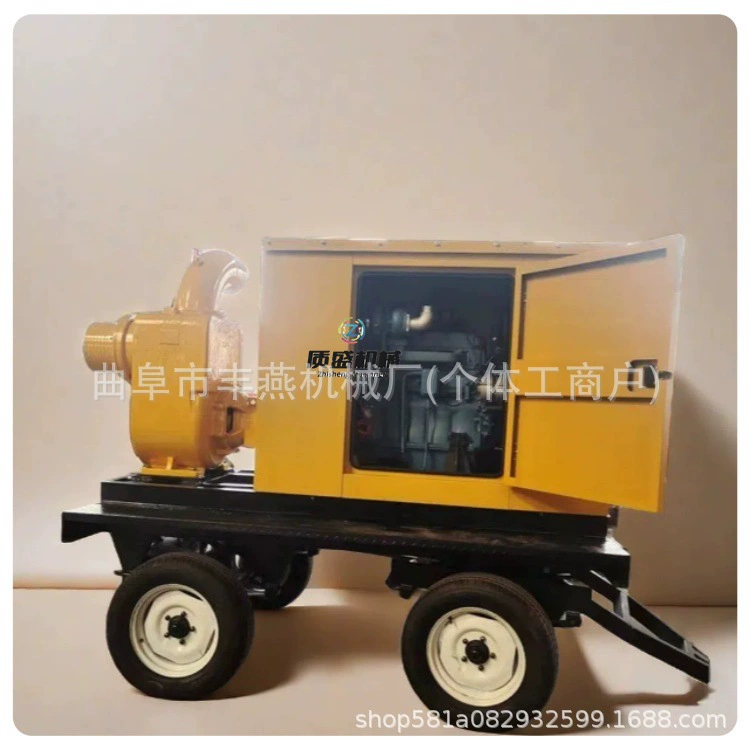 Насос смешанного потока, насос для сточных вод с крыльчаткой, мобильный насосный грузовик с электрическим запуском, предотвращение засухи и наводнений, одна машина для нескольких целей.