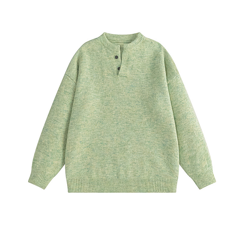 Explosiones transfronterizas de tamaño europeo gran tamaño henry cuello jersey suéter hombre otoño invierno alta sensación de fábrica de suéter perezoso al por mayor