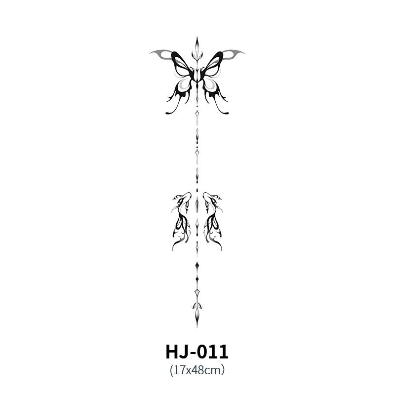 Waterproof tattoo stickers, sexy herbal sticker, long-term effect, English letters