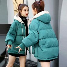 羽绒棉服女冬季2022新款学生韩版面包服短款棉袄宽松加厚棉衣外套