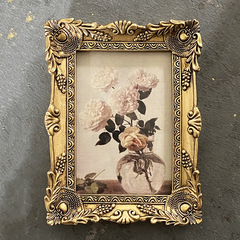 European retro resin picture frame decorative painting frame living room bedroom dining room entrance wall hanging painting American style bedside table bedroom picture frame