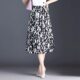 2025 Summer Skirt Printed Large Swing Skirt Skirt Women's A- line Leopard Print Mother Thin Zebra Print Middle-aged and Elderly Skirt
