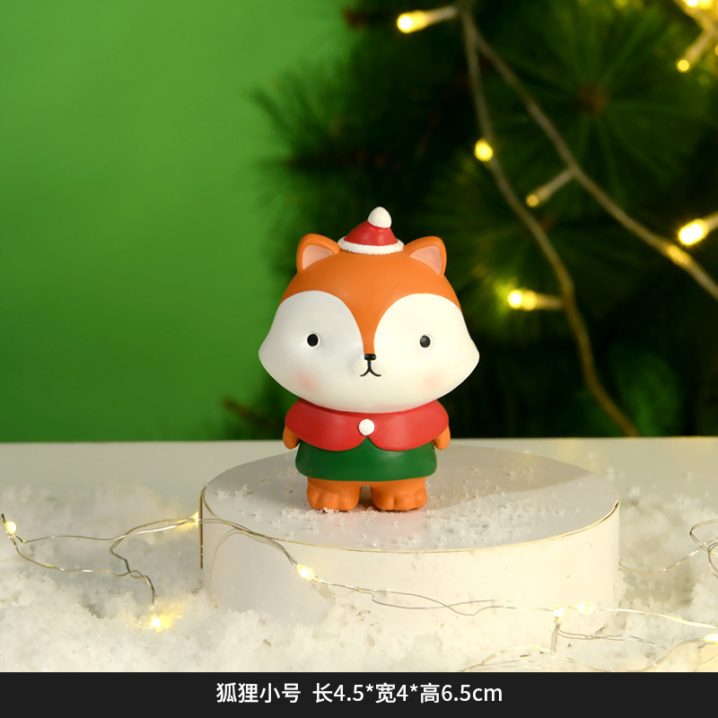 圣诞节装饰迷你雪人老人桌面摆件拍照道具蛋糕房橱窗氛围场景布置|undefined