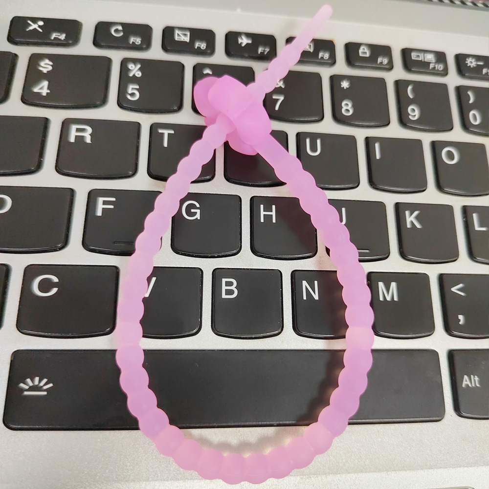 250mm de color caramelo flor pequeña cinta de silicona colgante llavero DIY bolsa de Ropa Accesorios de joyería Cordón de silicona