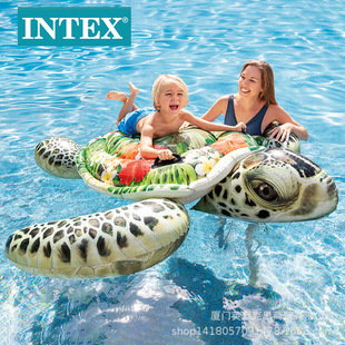 Intex57555 Детское крепление на большую черепаху для взрослых, большое водное Надувное плавающее кольцо, утолщенное кольцо для плавания в наличии