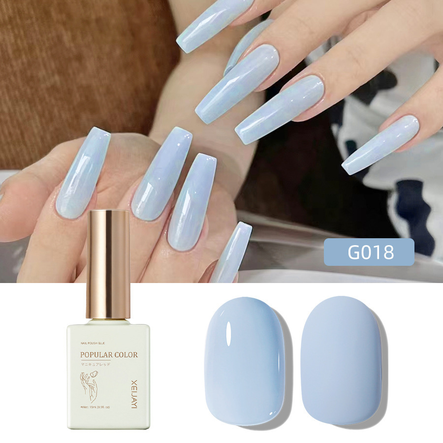 Pure Color new white nail polish glue nude transparent nail polish shop special high-grade nail polish lasting firm Factory wholesale
