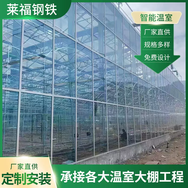 厂家建设智能温室工程玻璃温室大棚一体化智能温室农业大棚安装