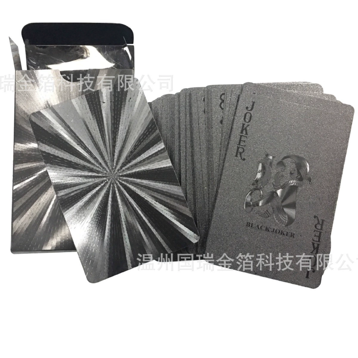 Имитация золотой фольги игральные карты для рекламы покерных волос тот же черный золотой фольги игральные карты водонепроницаемые креативные игральные карты