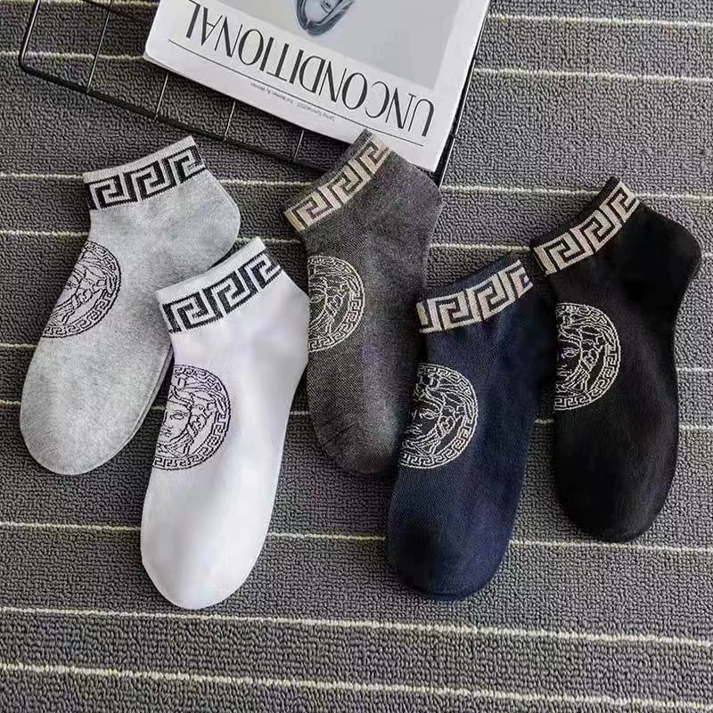 Breathable Low-Cut Socks Unisex, Solid Colors (Black/White/Gray), Lightweight