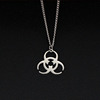 Tide, pendant, necklace suitable for men and women hip-hop style stainless steel, punk style
