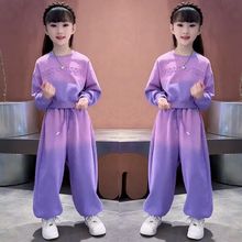 2025女童秋装套装韩系网红儿童装女孩春秋洋气运动卫衣两件套