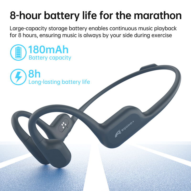 Cross-Border B20 Bone Conduction Headphones with Memory, Long Battery Life, for Listening to Music, Sports, Swimming, Ipx8 Swimming Bluetooth Headphones