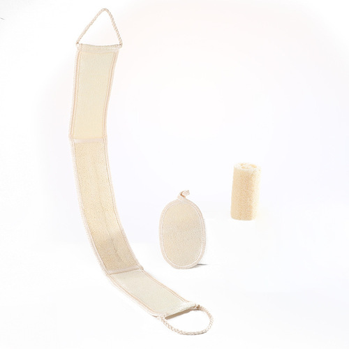 Three-piece bathing and scrubbing set, back strips, back rub, decontamination loofah gloves, mud rub, bathing toiletries, loofah segments