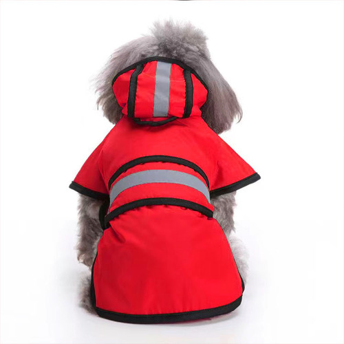 Amazon best-selling dog raincoat for small dogs, waterproof and windproof pet clothing, reflective rain poncho, clothing and accessories wholesale