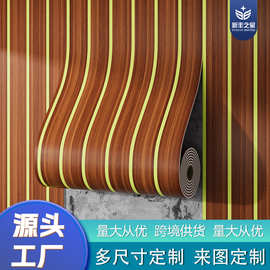 仿格栅墙纸自粘背景墙卧室壁纸发泡特厚卷材墙贴防水防潮跨境批发