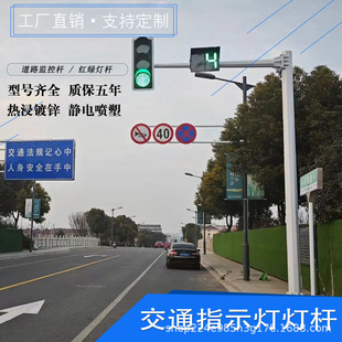 Traffic Road Surveillance Light Pole Hot-Dip Galvanized Monitoring Octagonal Mast 3.9m 5m Metal Monitoring Pole