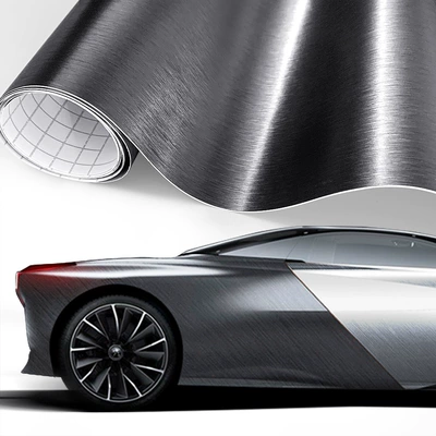 film 3D metal silver wire – Automotive Film - 10cm-150cm-dark-gray