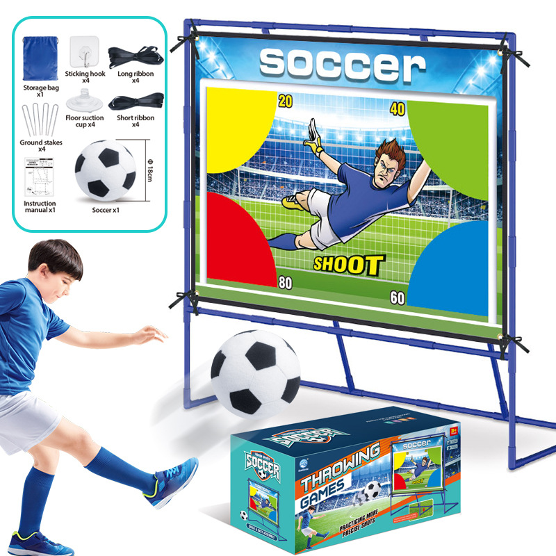 Juego de juegos de fútbol para niños, blanco de nueve cuadrados, manta de juego de rugby, deportes de ocio, juguetes de interior y exterior