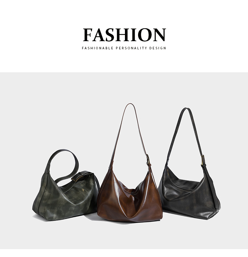 Elegant Large Capacity Soft Leather Hobo Shoulder Bag For Women_voghion.com