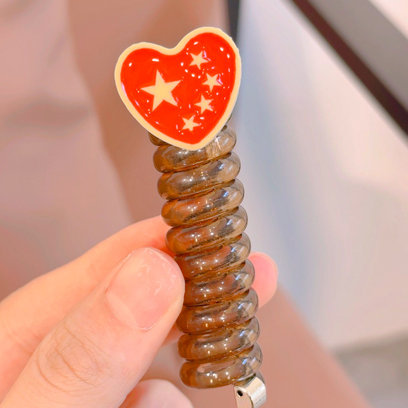 Línea telefónica coreana, lazo para el cabello, cuerda para el cabello duradera, cordón para el cabello trenzado, joyería para el cabello, banda de goma de alto valor, accesorios para el cabello para niños, lote