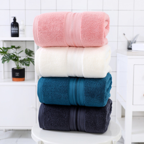 Manufacturer wholesale pure cotton hotel enlarged bath towel 90*180 beauty salon bed towel gift cross-border supply