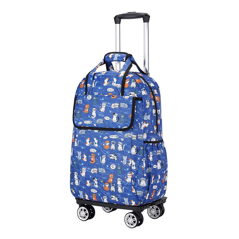 Rueda universal trolley mochila plegable ligero trolley bolsa de viaje de larga y corta distancia bolsa impermeable bolsa de embarque al por mayor