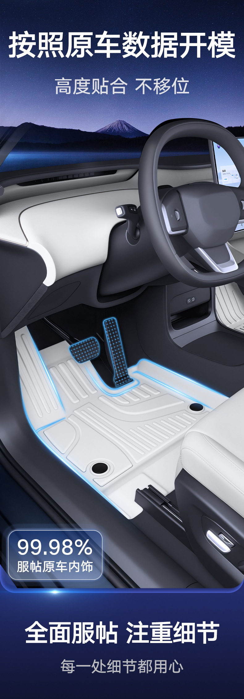 TPE Car Floor Mats for Chery icarv27 Interior Decoration Accessories