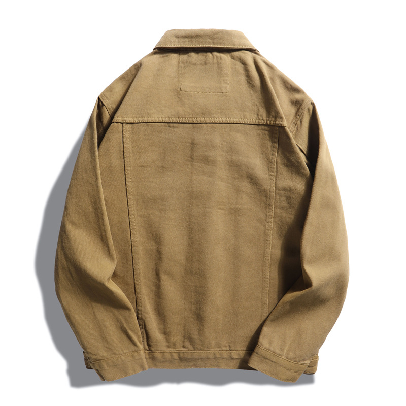Men's Clothing fashion brand ins thin workwear denim jacket _voghion.com